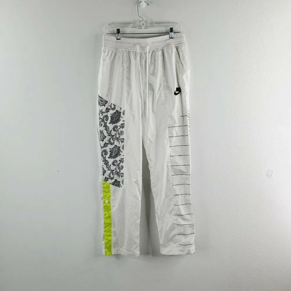 Nike Mens White‎ Long Sleeve Full Zip Elastic Waist Tracksuit Size M/L Set Of 2